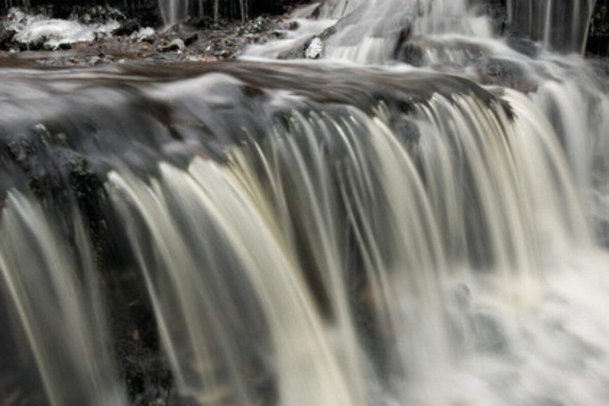Vasaristi waterfall in winter